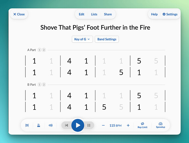 Screenshot of the new interface